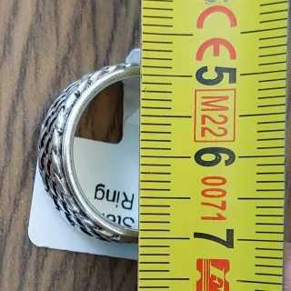 Anillo Plata de ley 925 Tejido.