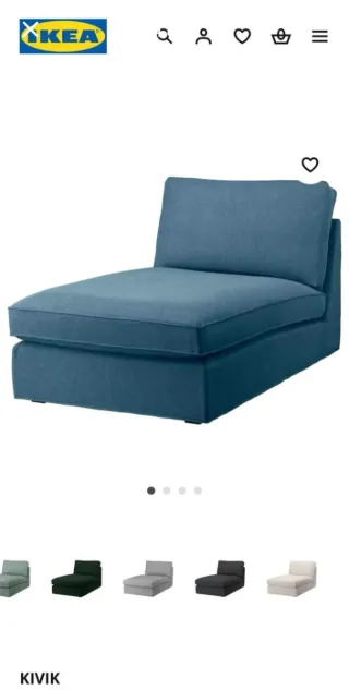 Fodera per Chaise Longue Divano Kivik Ikea