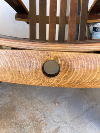 Seggiole e tavolo da bar fatti a mano