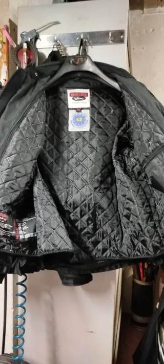 Chaqueta de moto Cruiser negra