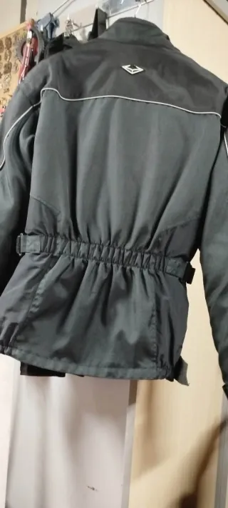 Chaqueta de moto Cruiser negra