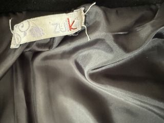 Cappotto donna nero con scialle