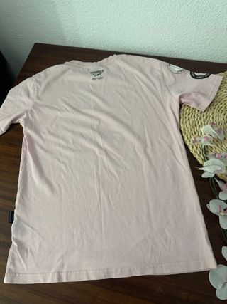 Camiseta Hoodrich Rosa hombre Talla XS