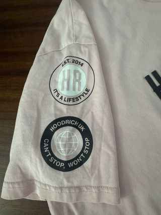 Camiseta Hoodrich Rosa hombre Talla XS