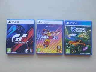 Pack Juegos PS5: Gran Turismo 7, NBA 2K24, Rocket