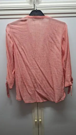 Camisa Zara Basic Rosa