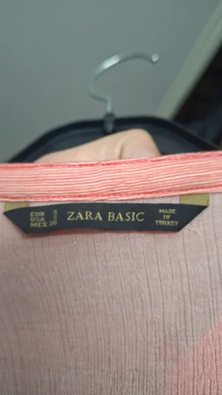 Camisa Zara Basic Rosa