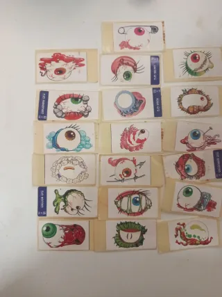 Pegatinas antiguas colección ojos ahy 22/28