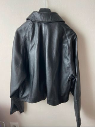 Chaqueta Piel Negra Pull&Bear