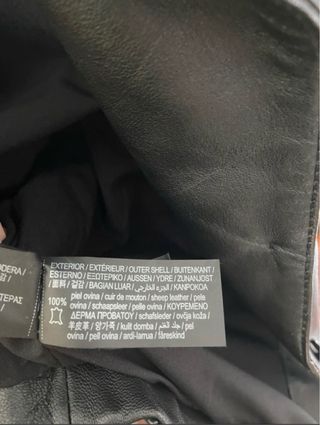 Chaqueta Piel Negra Pull&Bear