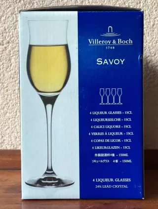 4 Calici da Liquore Villeroy & Boch Savoy Cristal