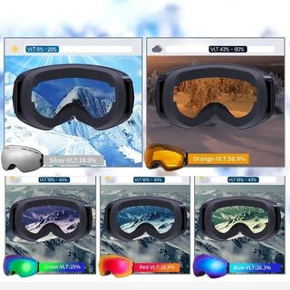 Gafas Esquí Antivaho UV400 Doble Capa