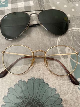 Gafas de sol Ray-Ban Aviator y montura dorada