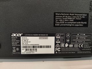 Acer PM161Q Monitor Portátil 15.6" Full HD USB