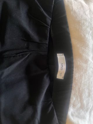 Pantalón pitillo Mango Viscosa Negro