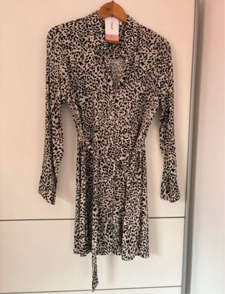 Vestido estampado animal print talla S