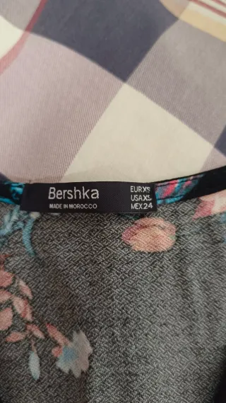 Body flores negro XS