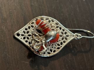 Orecchini Argento e Corallo