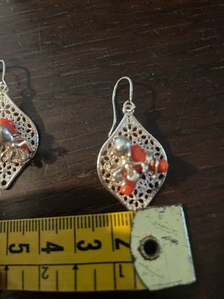 Orecchini Argento e Corallo