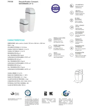 Descalcificador Water Mark Bajo Consumo