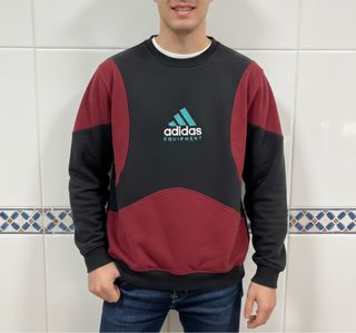 Sudadera Adidas Equipment Vintage Negra Roja