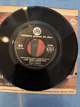 Mario Tessuto Lisa dagli occhi blu Vinile