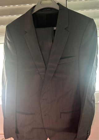 Traje de chaqueta gris Zara