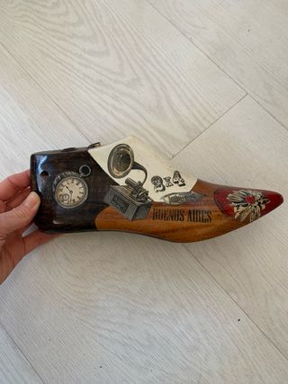 Horma de zapato decorada de Argentina