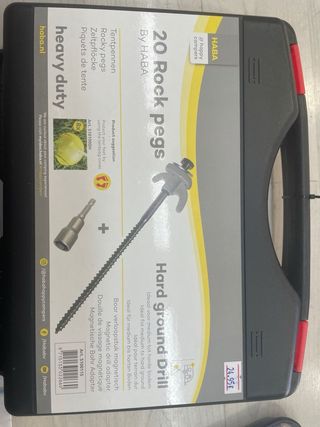 Piquetas atornillables para taladro caravaning