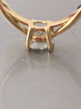 Anillo Oro 18k Diamante Natural 0.76 Ct
