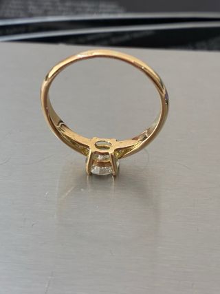 Anillo Oro 18k Diamante Natural 0.76 Ct
