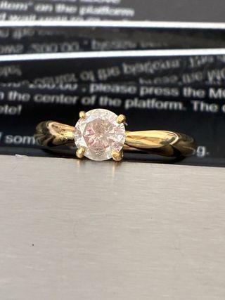 Anillo Oro 18k Diamante Natural 0.76 Ct
