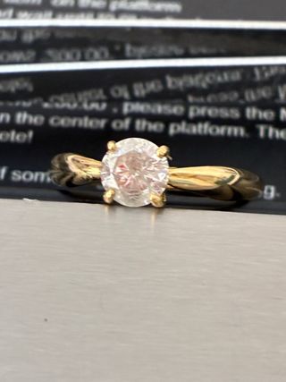 Anillo Oro 18k Diamante Natural 0.76 Ct