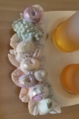 Juego 6 vasos chupito con bandeja decorada