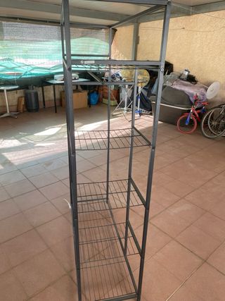 Scaffale metallo nero