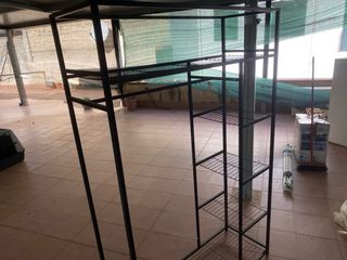 Scaffale metallo nero