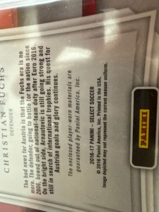 MATCH WORN - Doble parche Austria (SELECT 16-17)