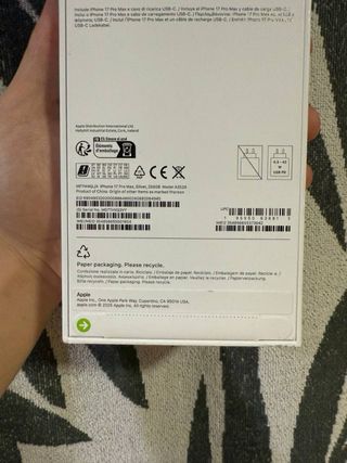 iPhone 17 Pro Max Plata