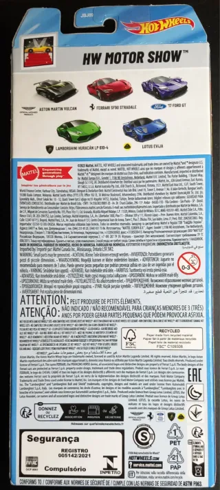 Set 5 Hot Wheels HW Motor Show