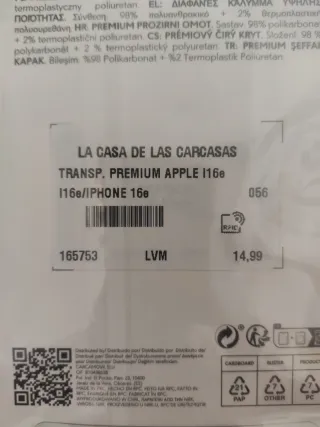 2 Fundas Carcasa Premium Apple iPhone 16e