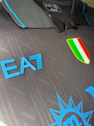 Camiseta Fútbol Napoli EA7 Negro