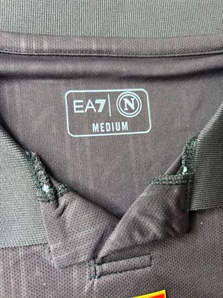 Camiseta Fútbol Napoli EA7 Negro