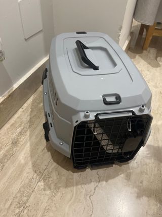 Jaula Perro/Gato Pequeño Gris