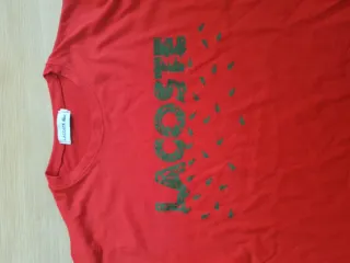Lote 2 Camisetas Lacoste Roja y Azul