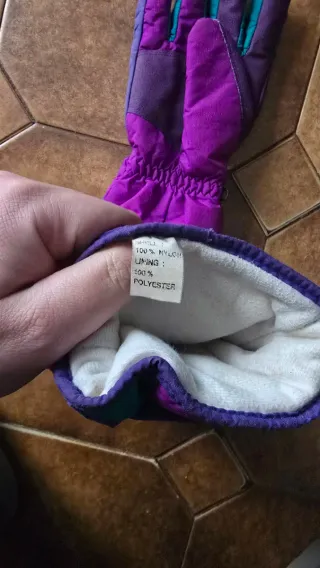 Guantes Ziener Gore-Tex Morado/Turquesa