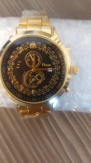 Reloj HIKUN Caballero Dorado