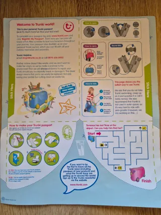 Maleta Infantil Trunki Azul y Verde