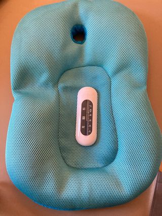 Almohada para bañar bebé azul