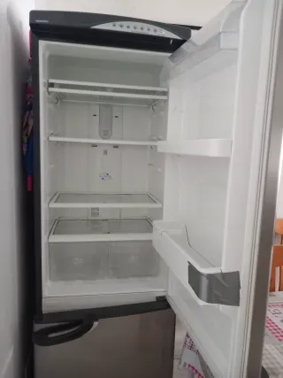 Frigorífico plateado