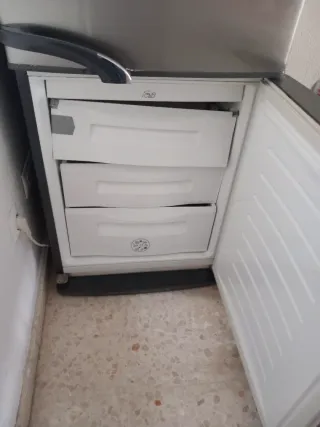 Frigorífico plateado